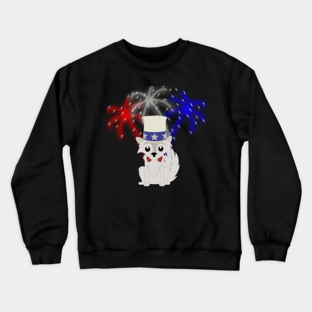 Independence Puppy Crewneck Sweatshirt by Snow Paw Treasures